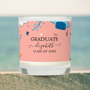 Graduation Degree Celebration Party Personalized Scented Candle