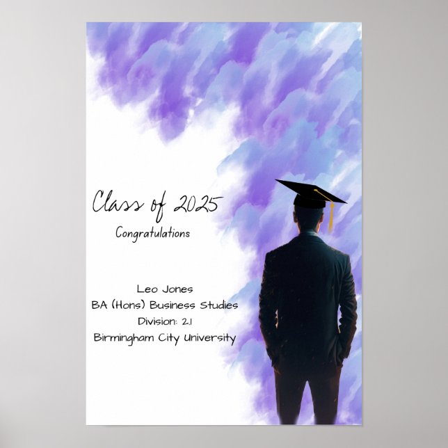 Graduation Degree certificate  Poster (Front)
