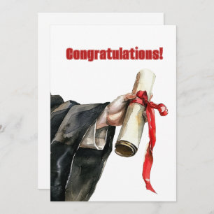 Graduation Diploma Congratulations  Holiday Card