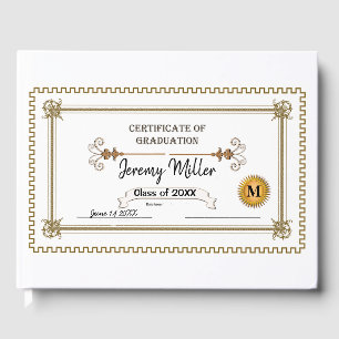 Graduation Diploma Guest Book