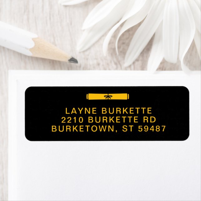 Graduation Diploma Return Address Label (Insitu)
