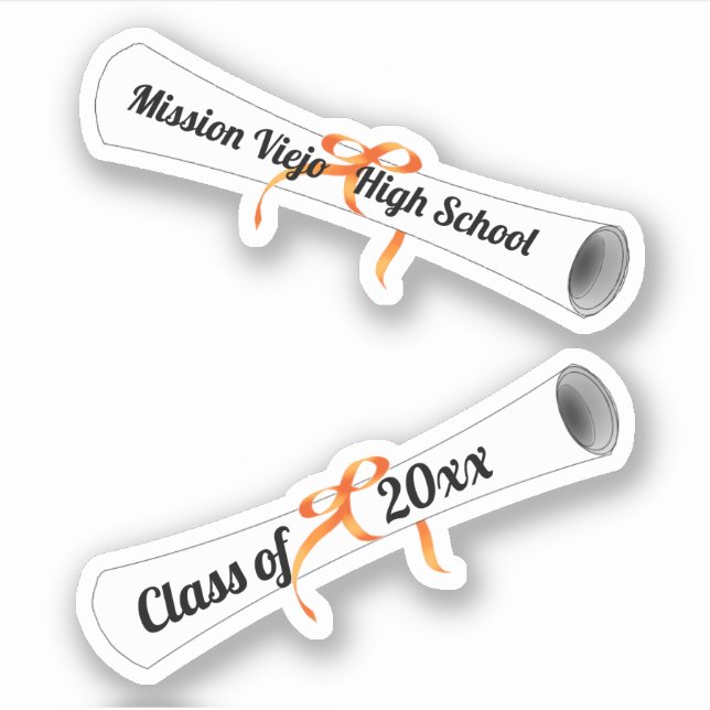Graduation Diplomas Sticker (Front)