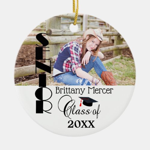 Graduation DIY Photo Memories Ceramic Ornament