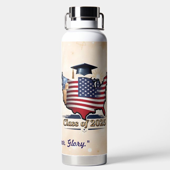 "Graduation Dreams Achieved" Water Bottle (Back)