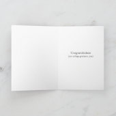 Graduation Dreams - funny college graduation poem Card (Inside)