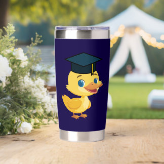 Graduation Duck Duckie Duckling Insulated Tumbler