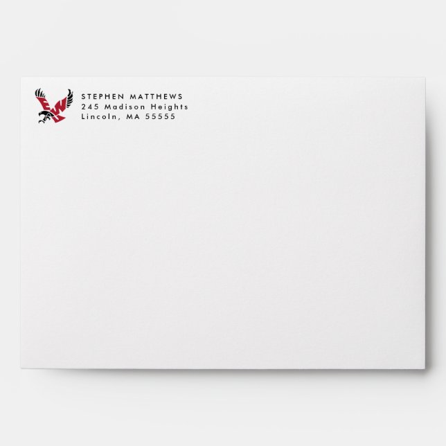Graduation Eastern Washington Eagle Logo Envelope (Front)