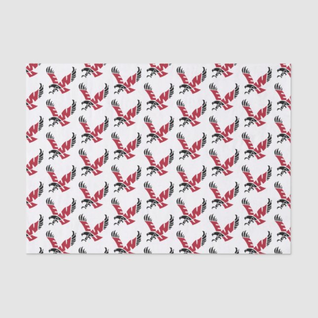 Graduation Eastern Washington Eagle Logo Tissue Paper (Front)