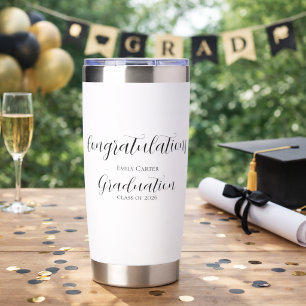 Graduation Elegant Script Insulated Tumbler