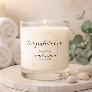  Graduation  Elegant Script Scented Candle