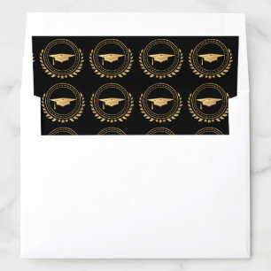 Graduation Emblem Stamp Graduating Class Envelope Liner