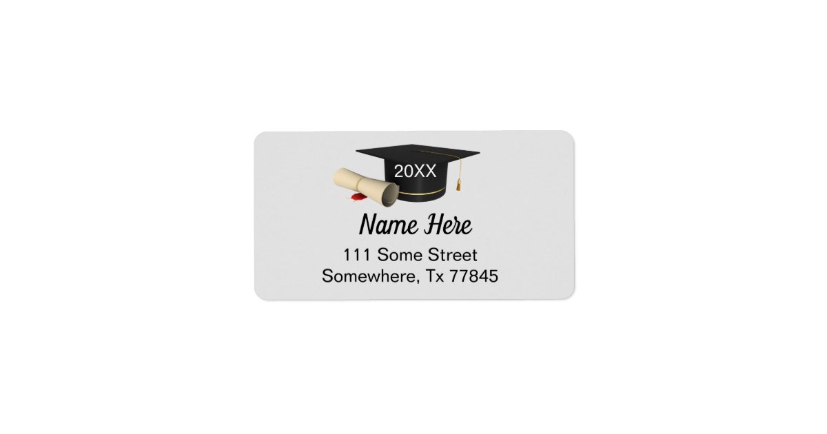 Graduation Envelope Return Address Labels 2022 | Zazzle