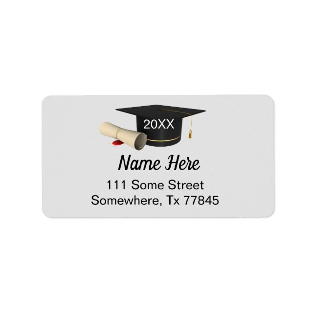 Graduation Envelope Return Address Labels 2022 (Front)