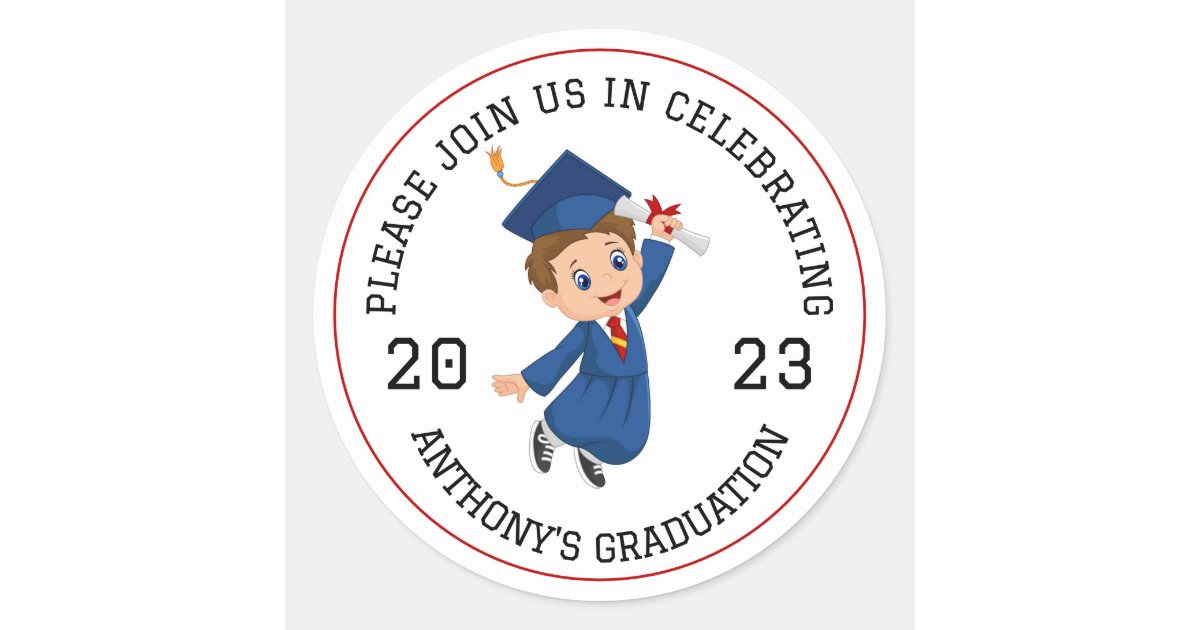 Luxury Gold Graduation Class Wax Seal Stickers | Zazzle