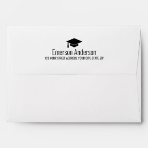 Graduation envelopes with custom color cap