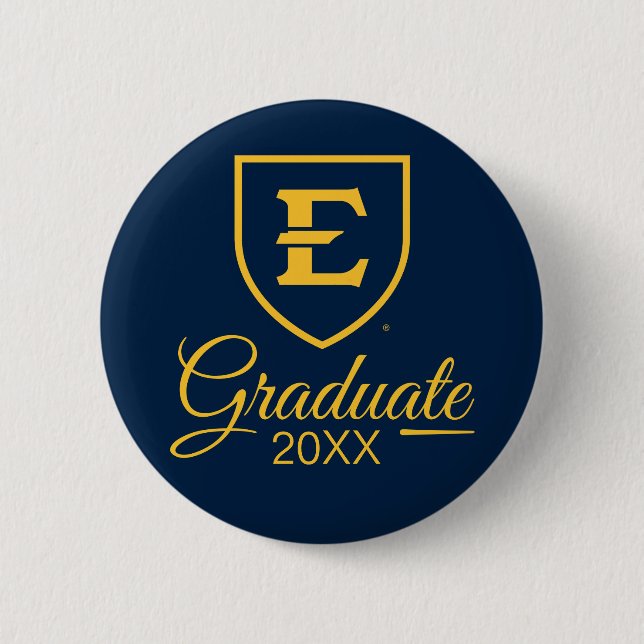 Graduation ETSU Institutional Mark Button (Front)