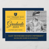 Graduation ETSU Institutional Mark Invitation (Front/Back)