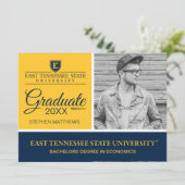 Graduation ETSU Institutional Mark Invitation (Standing Front)