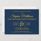 Graduation ETSU Institutional Mark Invitation (Back)