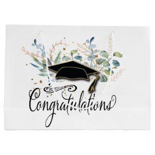 Graduation Eucalyptus Congratulatations Large Gift Bag