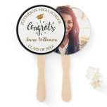 Graduation Fan Chic Gold Custom Graduate Photo Graduation Fan Chic Gold Custom Graduate Photo