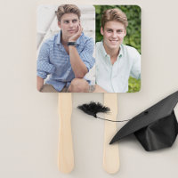 Graduation Fan Graduate Two Large Photos