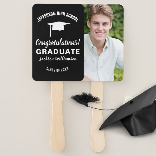 Graduation Fan Your School Color Graduate Photo