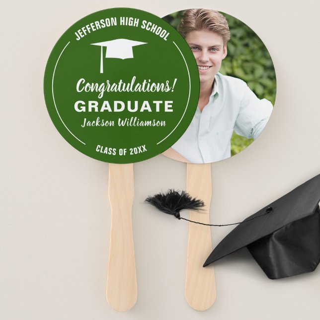Graduation Fan Your School Color Graduate Photo (Creator Uploaded)