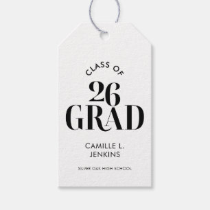 Graduation Favor Tags Class of 2026 Modern