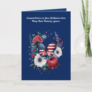 Graduation Female From Navy Basic Training Card