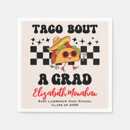 Graduation Fiesta Taco Bout A Grade Paper Napkin