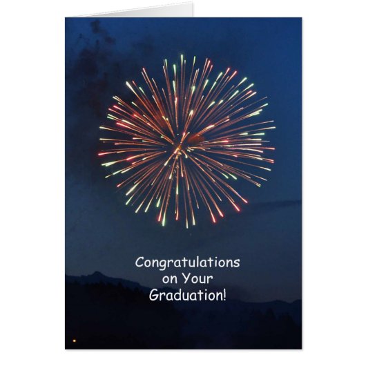 Graduation Fireworks Cards (Front)