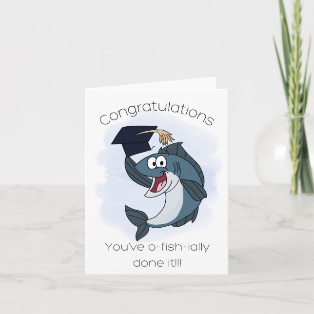 Graduation Fish Card (Front)