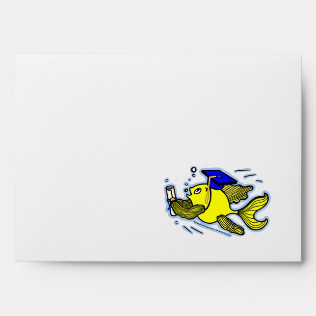 Graduation Fish Graduate funny ENVELOPE (Front)