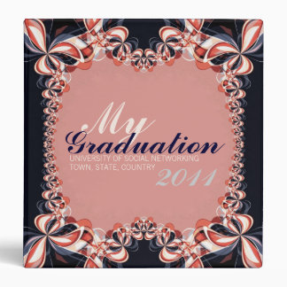 Graduation flag colours Photo album & keepsake Bin 3 Ring Binder