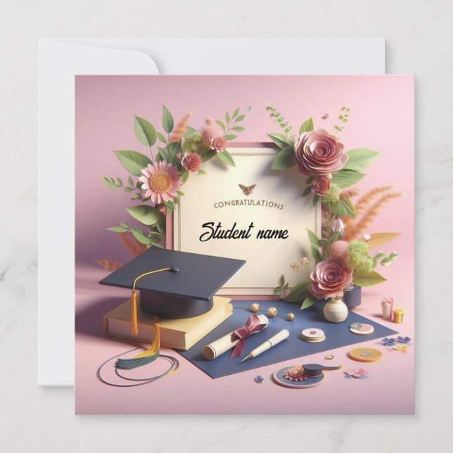 Graduation Flat Card (Front)