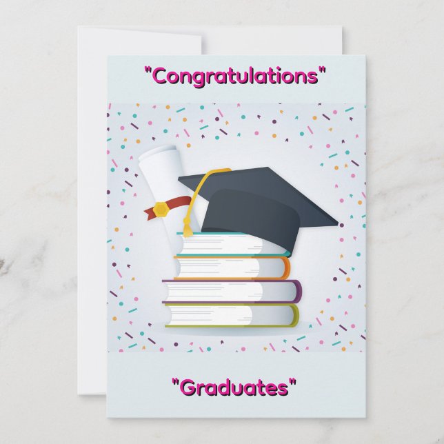 Graduation Flat Greeting Card ("Celebrate Success")