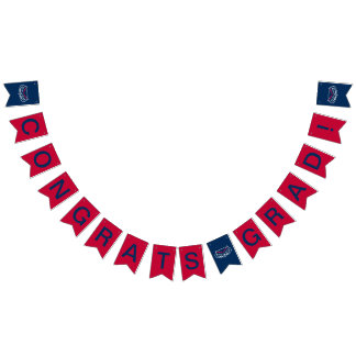 Graduation Florida Atlantic Logo Bunting Flags