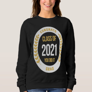 Graduation For Her Him 2021 High School College M Sweatshirt