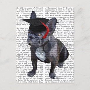 Graduation French Bulldog Announcement Postcard