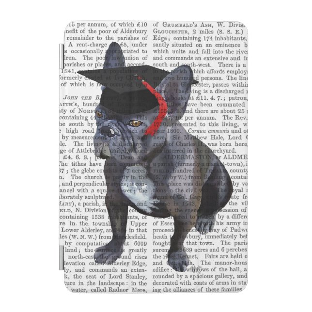 Graduation French Bulldog iPad Mini Cover (Front)