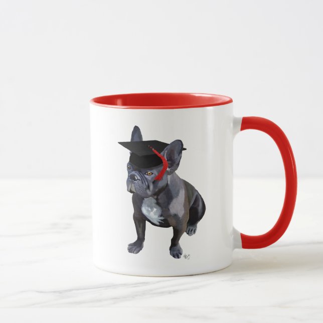 Graduation French Bulldog Mug (Right)