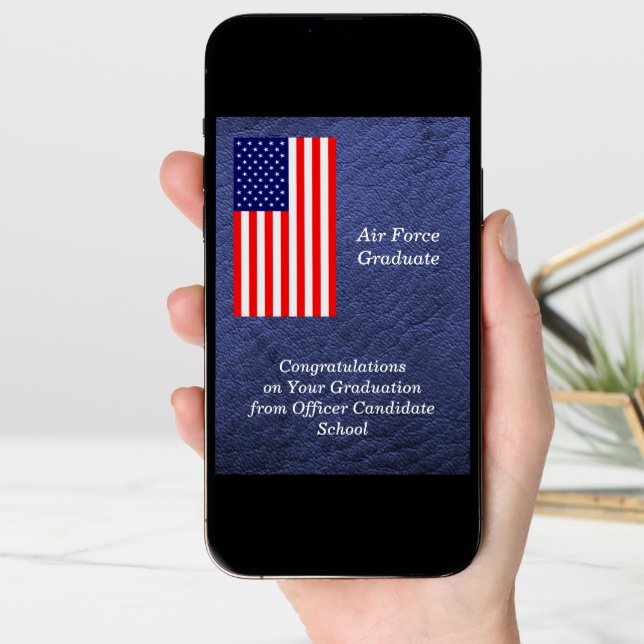 Graduation from OCS Air Force Card (Front Digital)