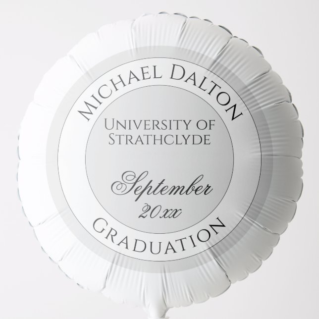 Graduation from University or College Personalized Balloon (Front)