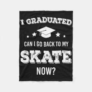 Graduation Funny High School Graduate Senior Skate Fleece Blanket