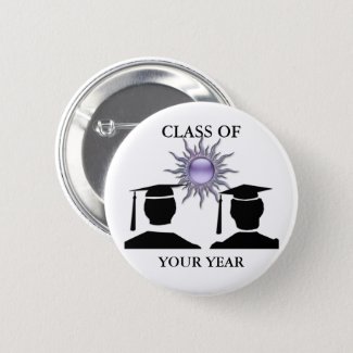 Personalized Class Of Graduation Buttons