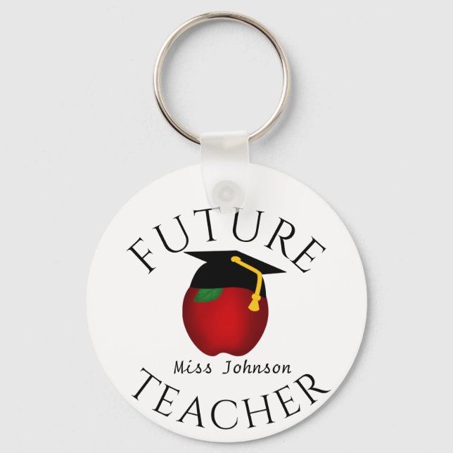 Graduation Future Teacher Keychain (Front)