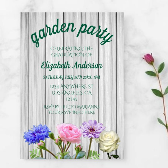 Graduation Garden Party Invitation (Creator Uploaded)