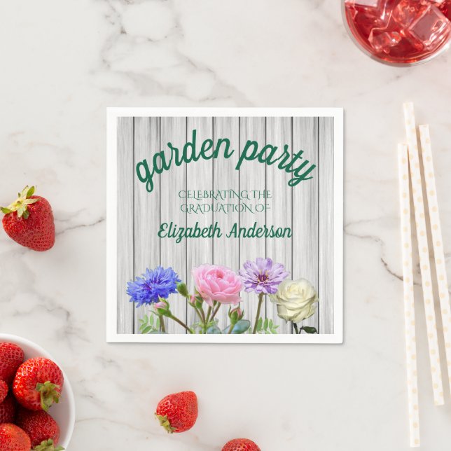 Graduation Garden Party Napkins (Insitu)
