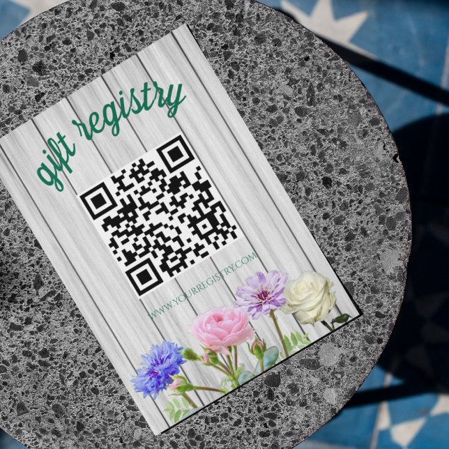 Graduation Garden Party Registry Enclosure Card (Creator Uploaded)